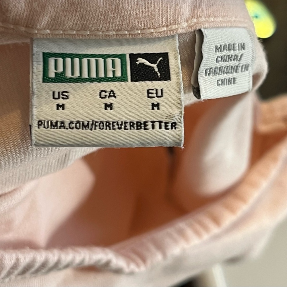 Puma Light Pink Crop Top - Picture 3 of 3